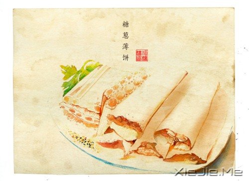 小清新美食手绘插画