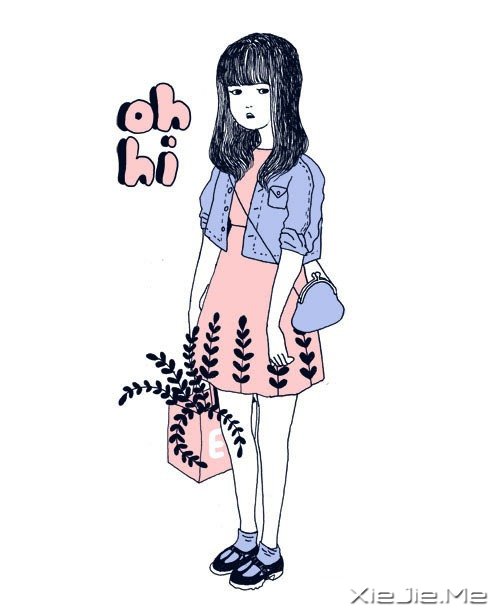 时尚小清新插画